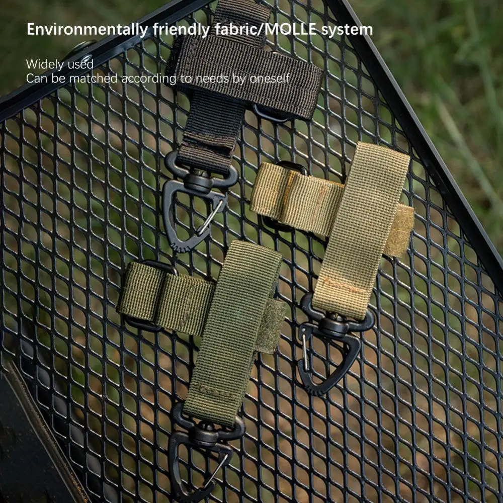 Description Picture 5 of itemTactical Gear Multi-tool Edc Molle Webbing Gloves Rope Military Molle Hook Survival Camping Supplies Outdoor Keychain