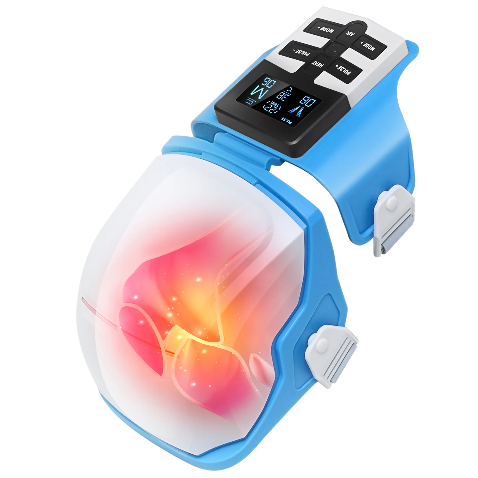 Knee massager with heat TENS EMS Therapy air pressure compression function knee massager machine