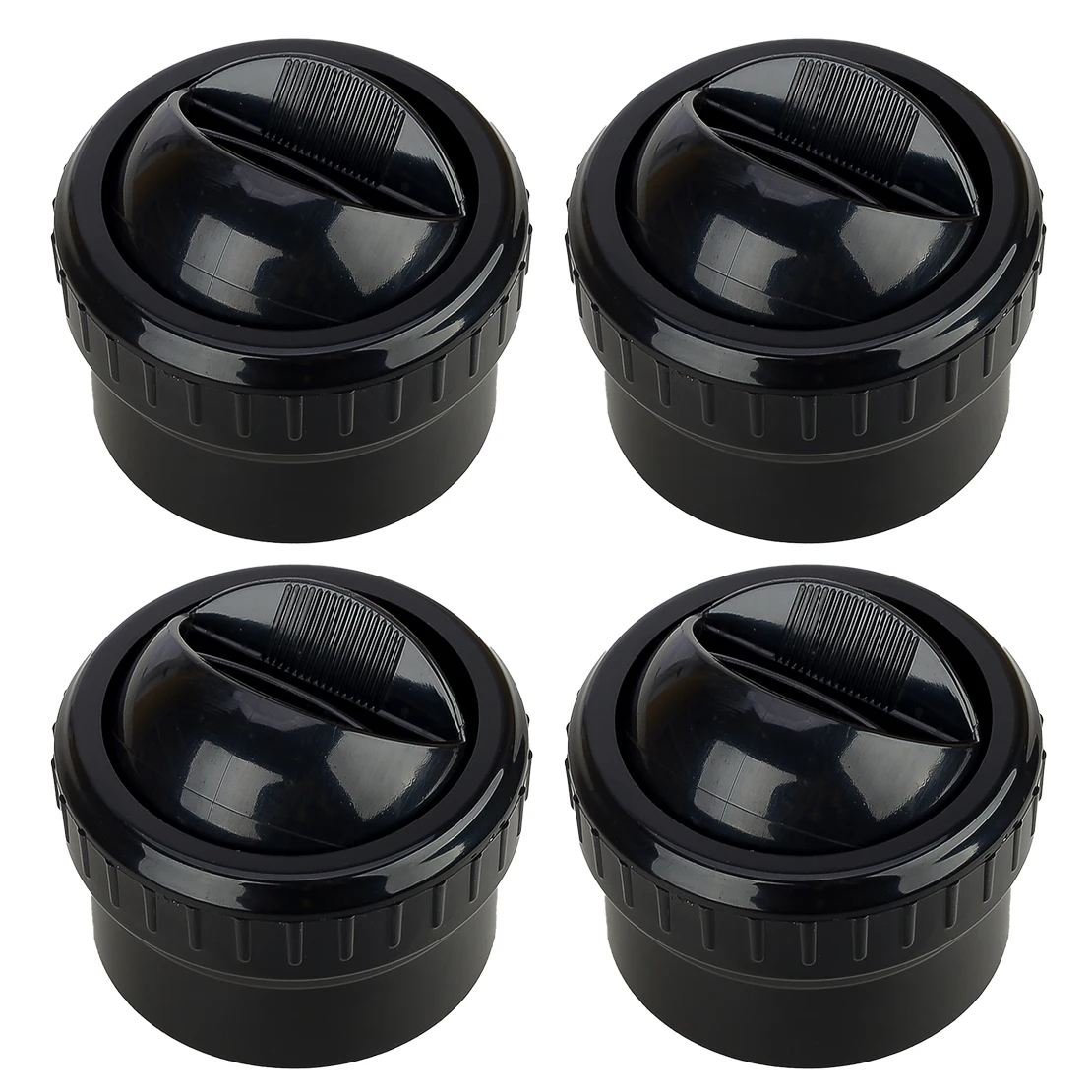 

4pcs Black ABS 61mm Round A/C Air Conditioning Outlet Vent Universal for Car Marine Boat Yacht Bus Truck RV