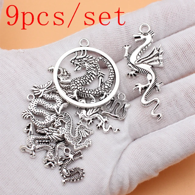 Flying Dragon Charms For Jewelry Making Bracelet Pendant DIY 9pcs/set -  AliExpress