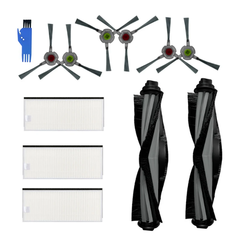 Compatibel met Ecovacs Deebot U2 DGN22 / U2 Pro Robotstofzuiger Hepa Filter Mop Doek Hoofdzijborstel Accessoires Vervangende onderdelen(Set B