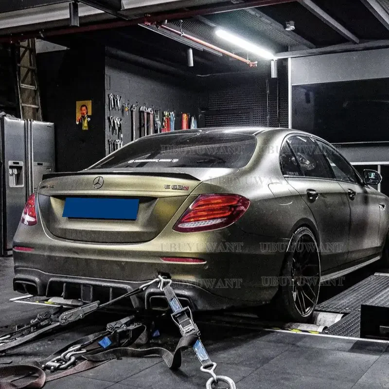 Per Mercedes Benz W213 Spoiler 2016 2017 2018 2019-21 classe E E200 E300 E320 E63 Spoiler ABS di alta qualità Spoiler posteriore per auto - immagine 5