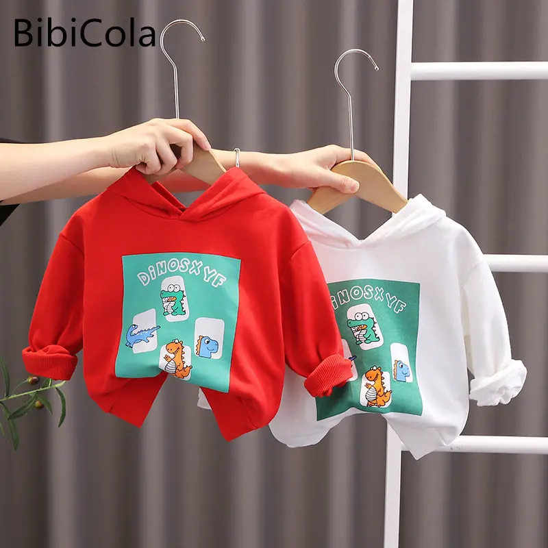 

Kid clothes set Baby Boys Girls Shirt Long Sleeve Hooded Neck cartoon dinosaur Tops Toddler Party Casual Street Sweater 1-5T