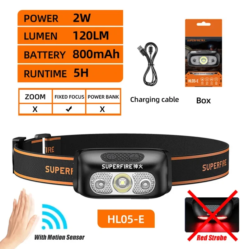  slider image of SUPERFIRE Mini Rechargeable Powerful