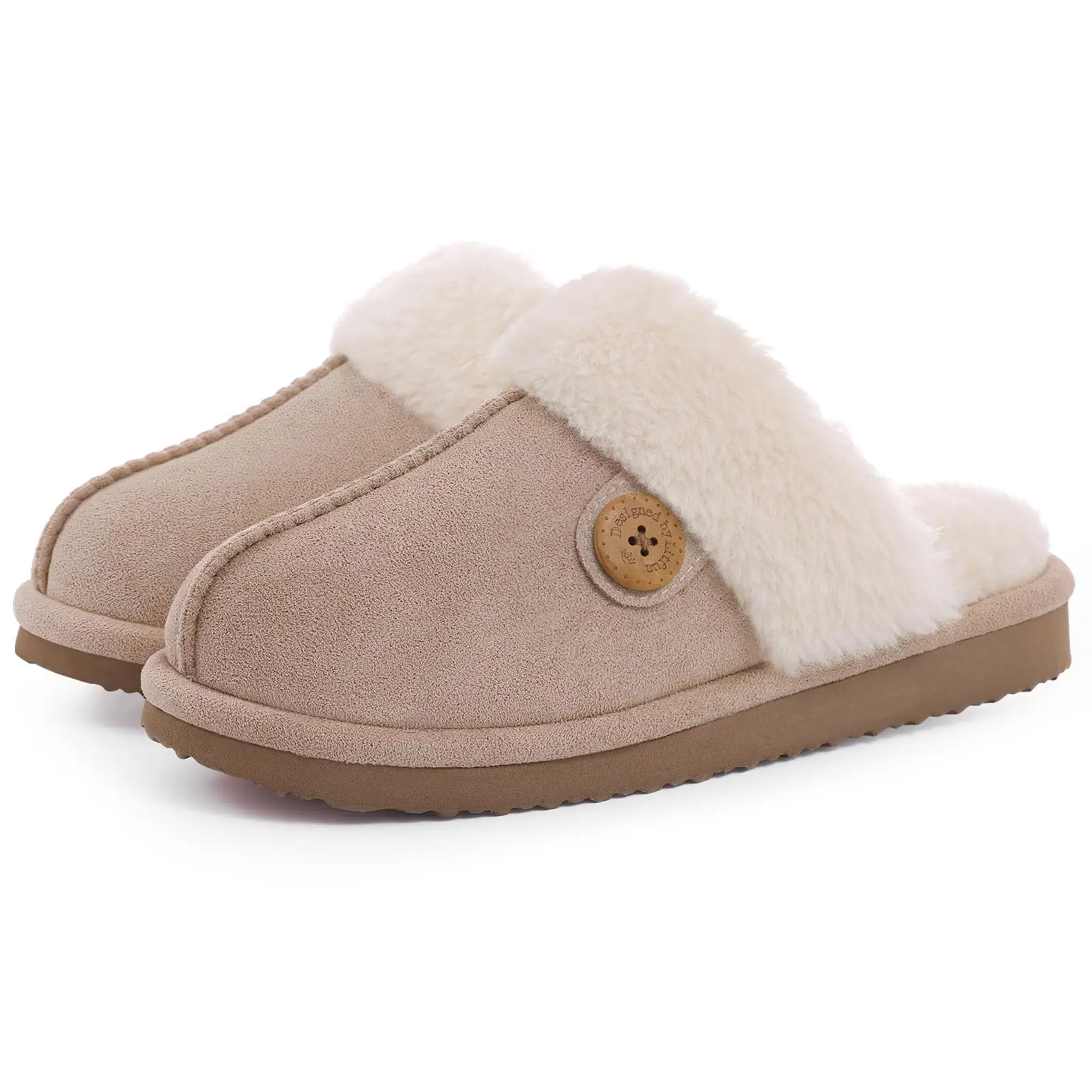 Women Slippers Warm Slippers Shevalues Fuzzy House Slippers for Women Winter