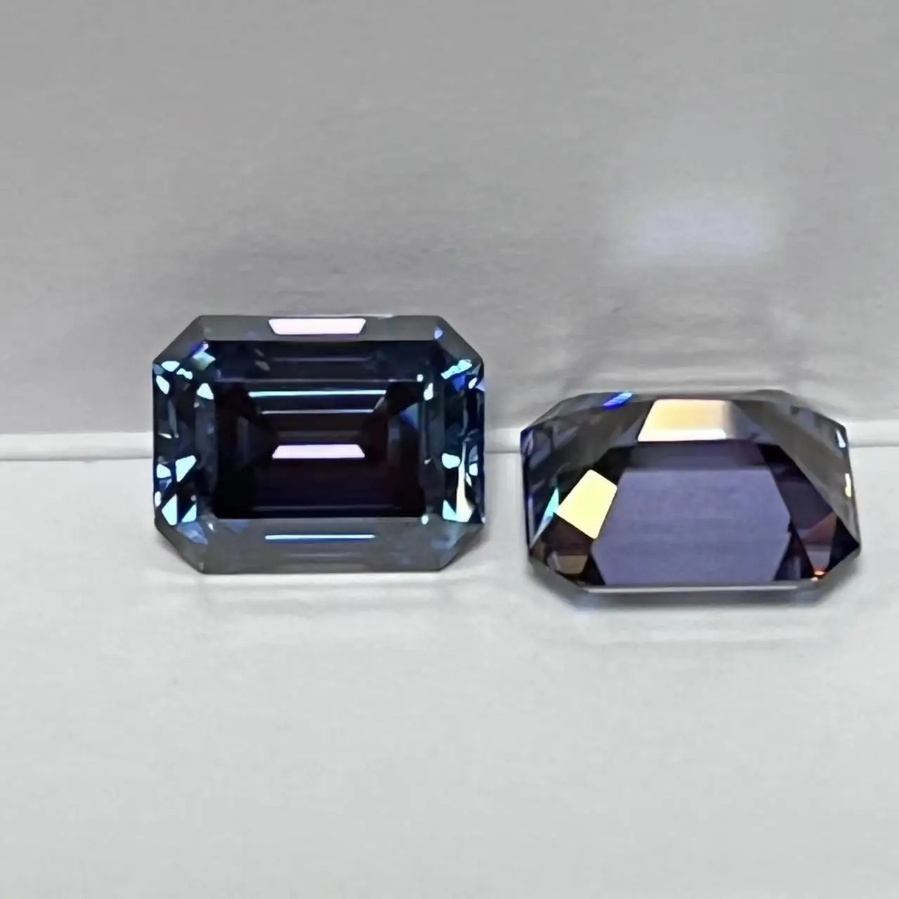 

Wholesale Blue Moissanite Round Emerald Oval Princess Asscher Cut Loose Gemstone Stones With Certified For Women Jewelry