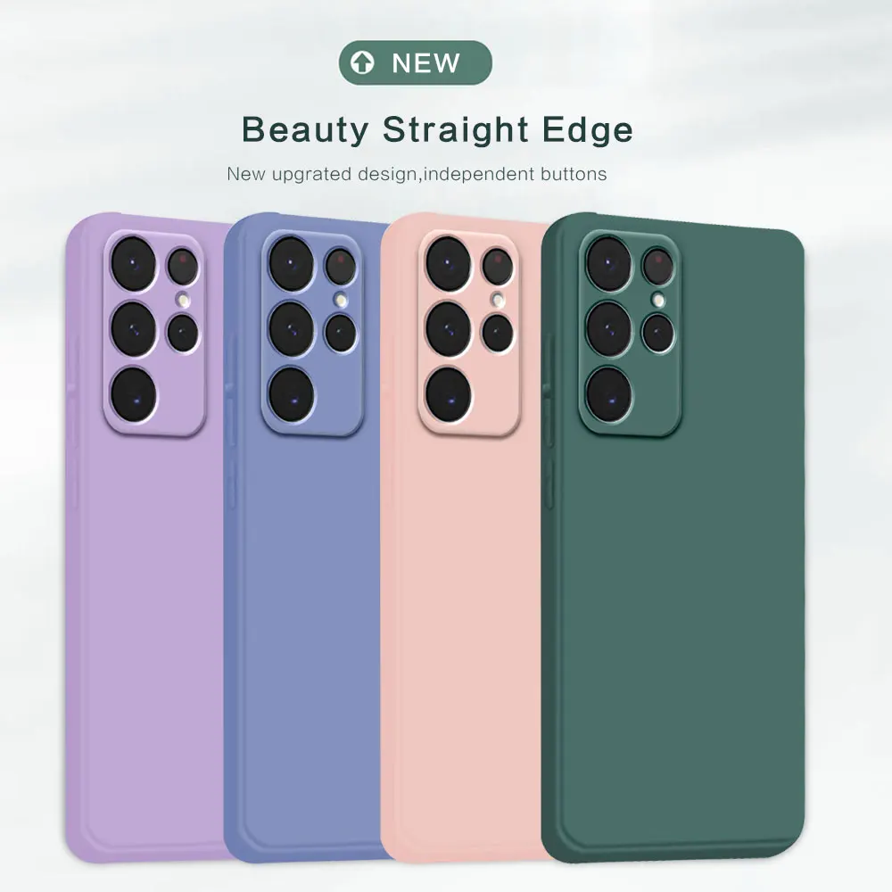 Per Samsung Galaxy S22 Ultra S22 Plus Custodia Fundas Per Samsung S22 + Cover Posteriore In Silicone Antiurto Proteggi Coque Galaxy S22Ultra