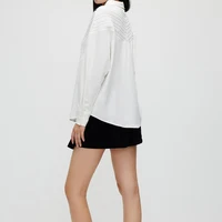 CHCH Women's Blouse Knitted Patchwork Striped Blouse Casual Fashion Office Lady Tops Clothing Streetwear Single-Breasted Shirts - Image 3