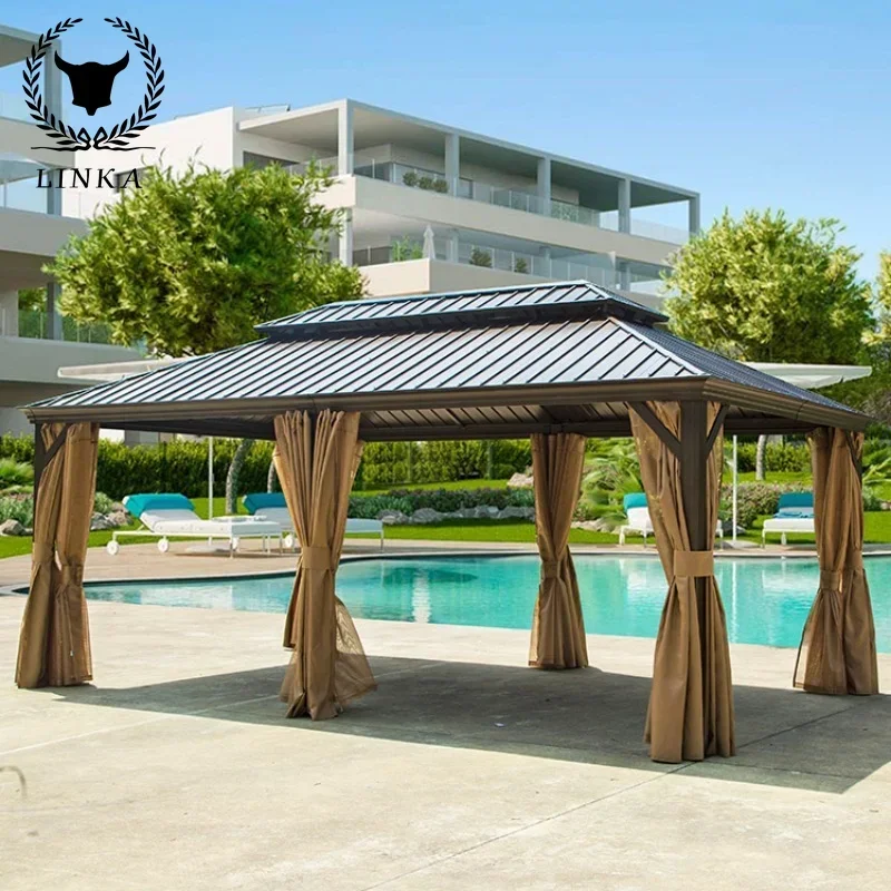 Outdoor Pavilion, Outdoor Courtyard, Aluminum Alloy Pavilion, Villa, Greenhouse, Tent, Garden, Terrace