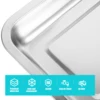 Stainless Steel Cat Litter Box Large Capacity Open Type Kitten Litter Container Durable Metal Pet Toilet For Home Travel 3