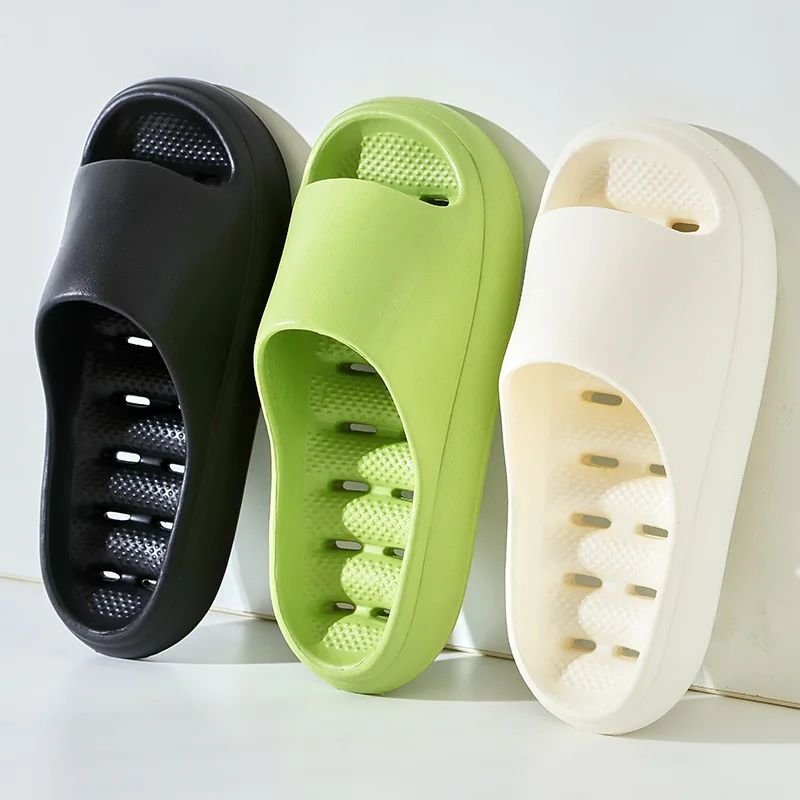 Bathroom Slippers Quick-drying Shower Hollow Out Indoor Summer Soft EVA Shoes Anti-Slip Flip Flops for Men Women Bath Slipper 2