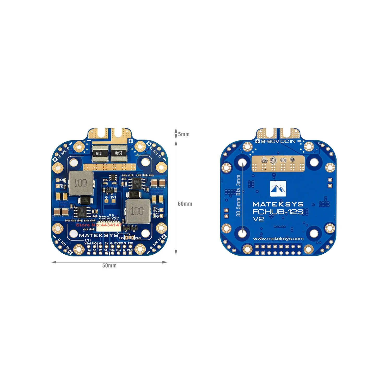 รูปสินค้า แผ่นวงจรควบคุมพลังงานโดรน 3-12S LiPo สำหรับ FPV