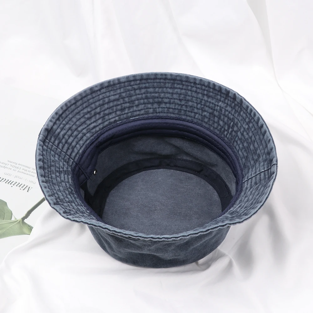 Fashion Denim Washed Bucket Hat Retro Foldable Fisherman Cap Cotton Casual Sun Hat Summer Outdoor Sunscreen Cap for Women Men bucket hat fisherman hat fishing hat