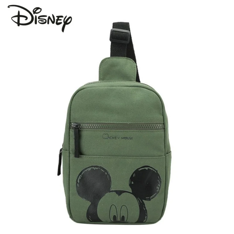 Disney Mickey Fashion Portable Women's Bag High Quality Cartoon Children's Waistpack Multifunctional Storage Sports Chest Bag