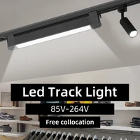 Led Track Lamps Set 85~264V Ceiling Light 10W 20W Floodlight indoor Lighting Fixture Spotlight for Clothing Shop Track Rail Lamp 1