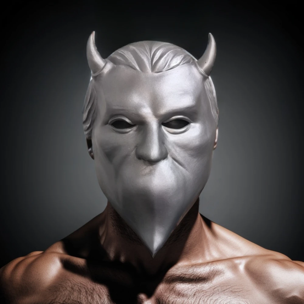 성인 유령 무명 구울 마스크 라텍스 인간 얼굴 코스프레 소품, 남성용 할로윈 공..