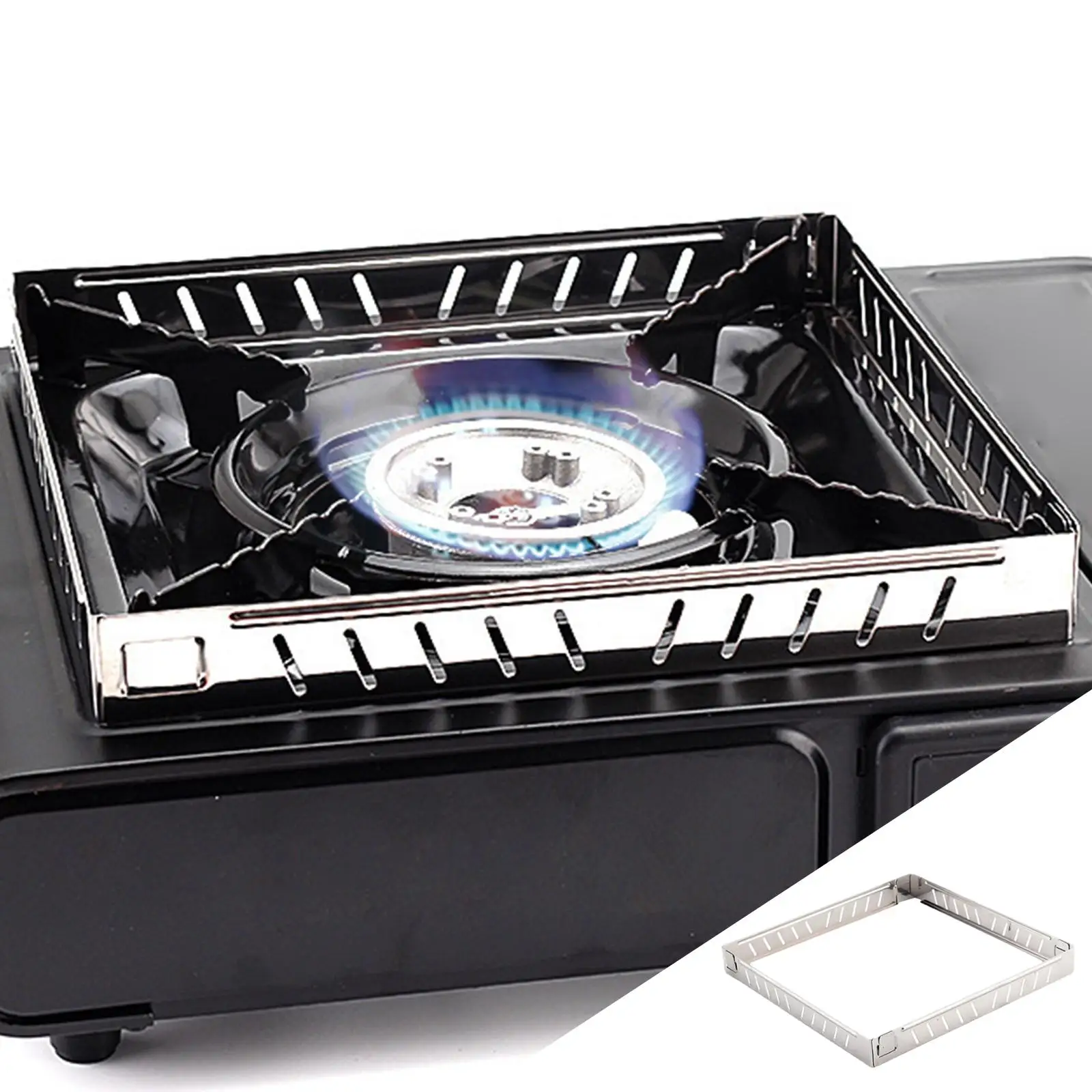 Cuisinière de pique-nique BISINNA, poêle de camping portable, brûlant comme un brûleur à gaz domestique. 3 couches de sécurité  18