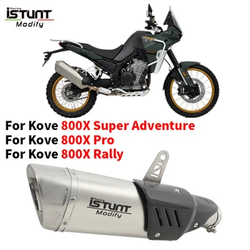 Slip On for Kove 800X 800 X Adventure Rally Pro Motorcycle Exhaust Terminal Exhaust System Motocross Plug and Play Db Killer