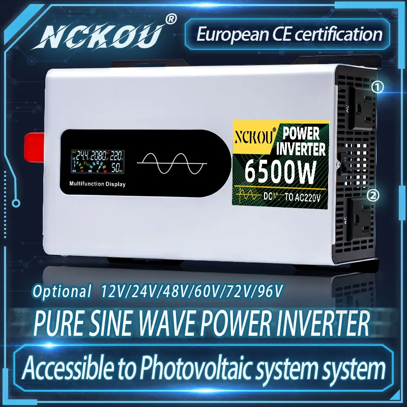 Inversor 12v 24v 48v 72v Para Ac 110v 220v Onda Senoidal Pura 3000w 5000w 순수 사인파 인버터 전원 은행 태양광 인버터