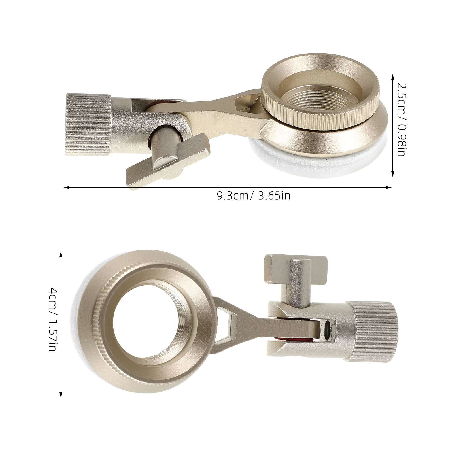 Microphone Shock Mount Black Metal Anti-Vibration Holder For Condenser Mics Universal Clip Bracket Cradle Clamp