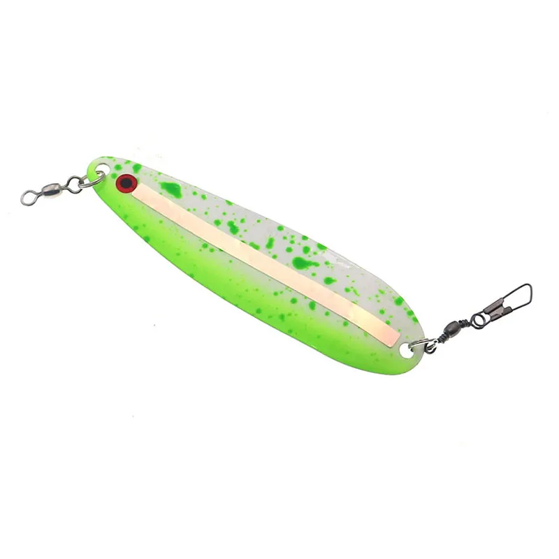 1Pcs   Long casting Trolling Fishing Lure 24g 11cm metal Jig bait Spoon Spinner Fishing Flasher