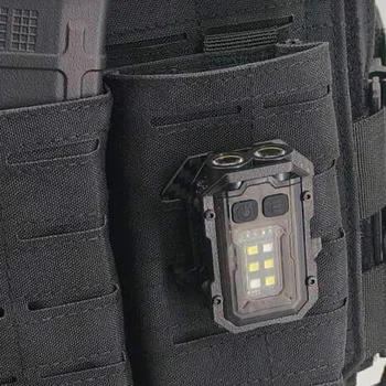 EDC Tactical Mini Flashlight – Portable MOLLE Clip Light for Camping, Hiking & Outdoor Gear (25mm Strap Compatible) 1