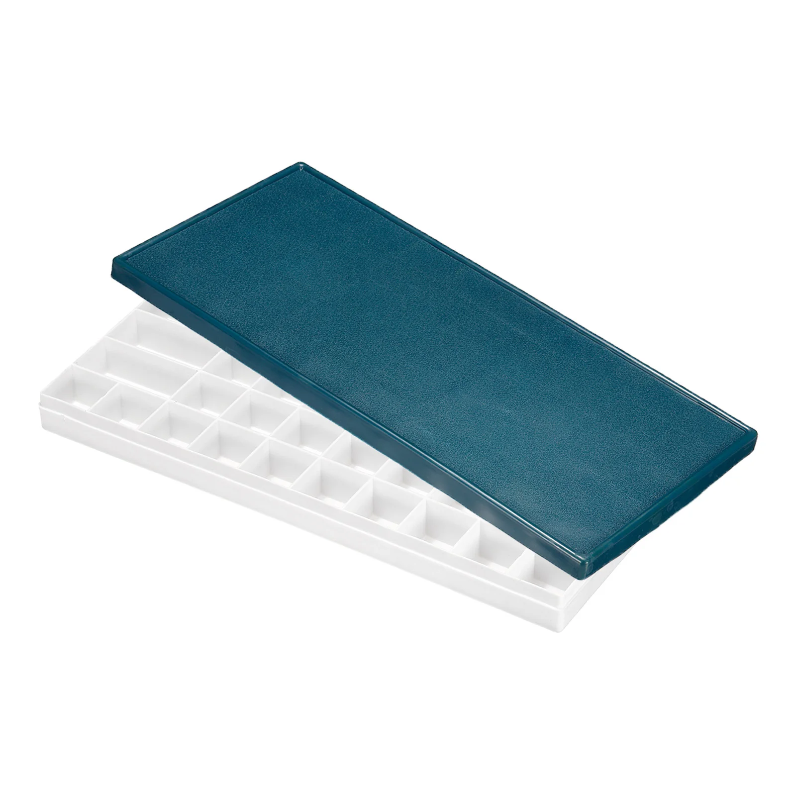 1/2/3Pcs 24-48 Compartments Paint Palette Plastic Painting Tray Deep Saver Box with Soft Cover Storage Organizer for Watercolor