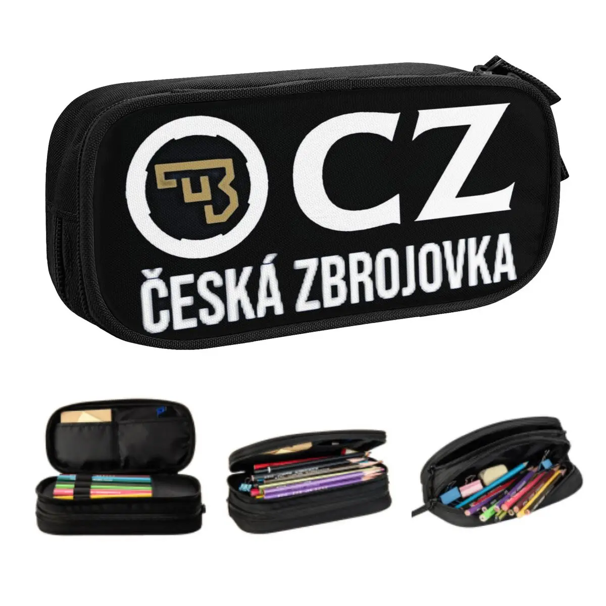 

Индивидуальный симпатичный карандаш Ceska Zbrojovka CZs для мальчиков и девочек, вместительный спортивный карандаш с огнестрельным оружием, студенческая школа