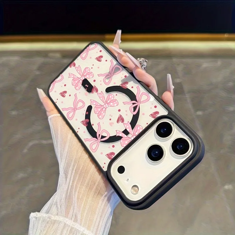 Elegant Minimalist Floral Phone Case with Magnetic Cover