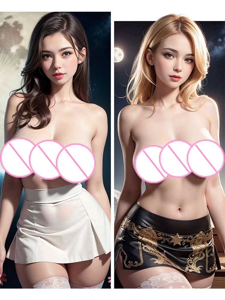 

Dakimakura Beauty AI Girl Anime Pillow Case Double-sided Print Of Life-size Body Can be Customized Sexy Otaku Pillowcase Cushion