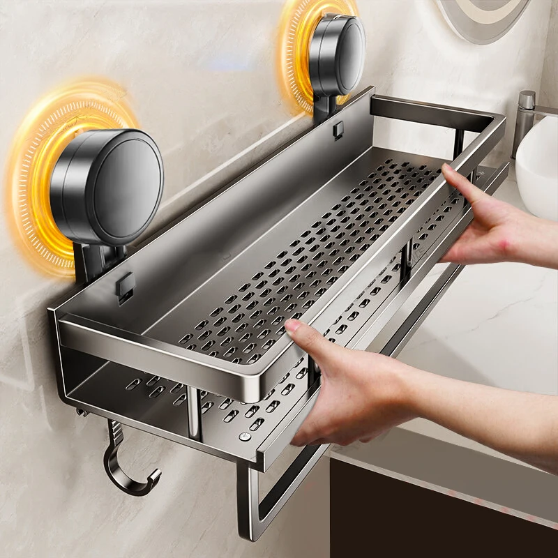 Aluminium Wall-Mounted Bathroom Shelf
