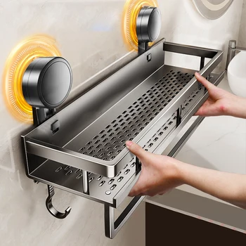 Aluminium Wall-Mounted Bathroom Shelf
