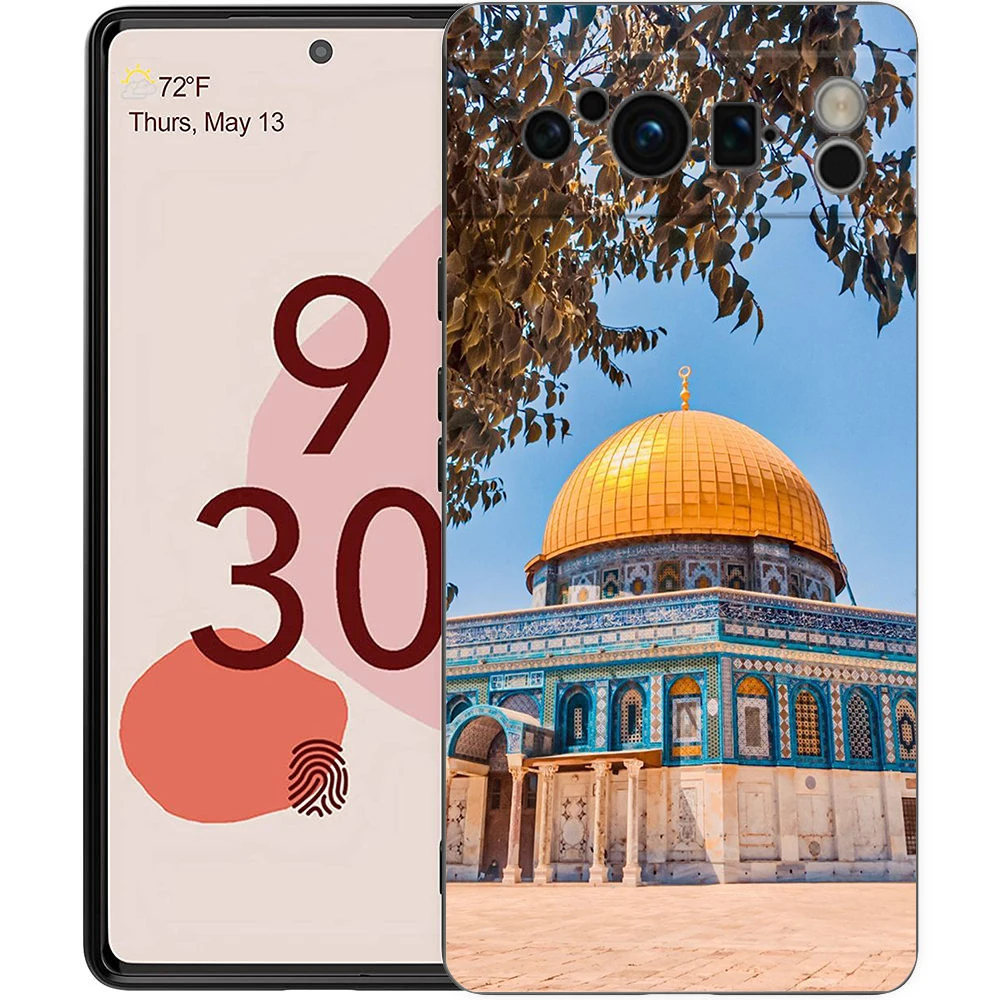 Explore Jerusalem: Shockproof TPU Black Phone Case - Soft & Durable Cover