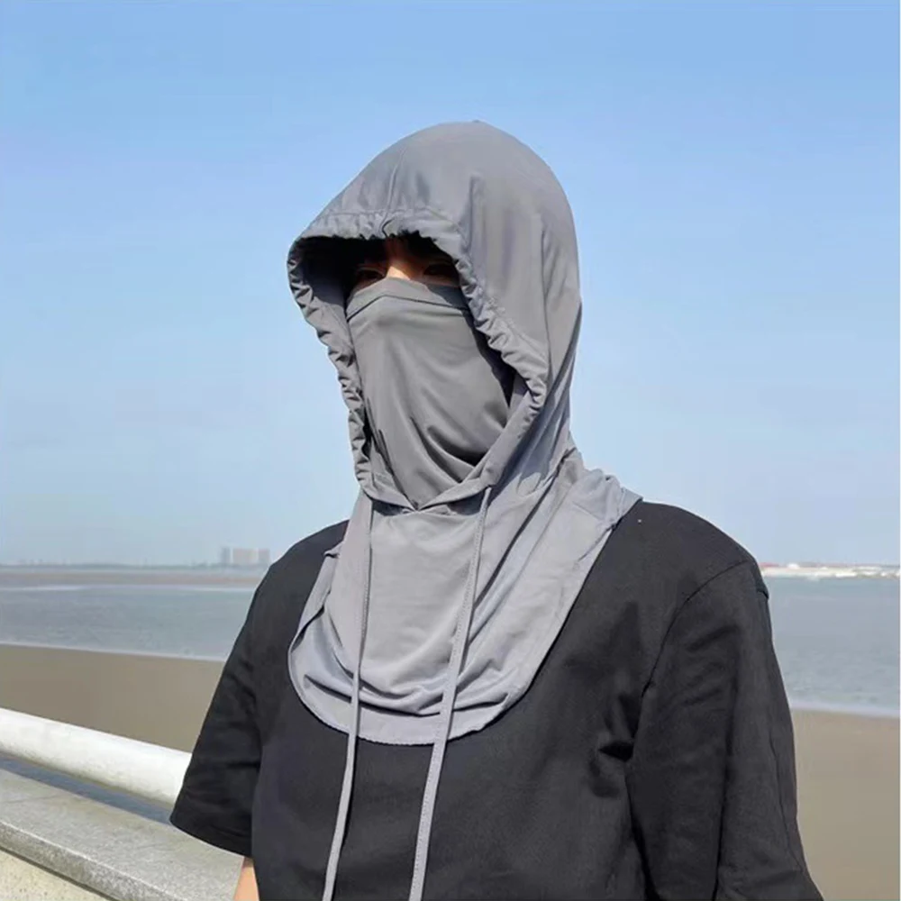Neck Wrap Ice Silk Sunscreen Mask Sunscreen Mask Face Mask Ice Silk Mask Bandana Neck Cover New Neck Cover Anti-UV Sunscreen Face Mask Men Unsiex Cycling Fishing Ice Silk Half Face Cover UV Protection Neck Wrap