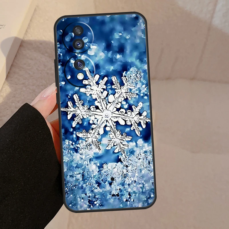 Elegant Snowflake Winter Case - Frosted Design