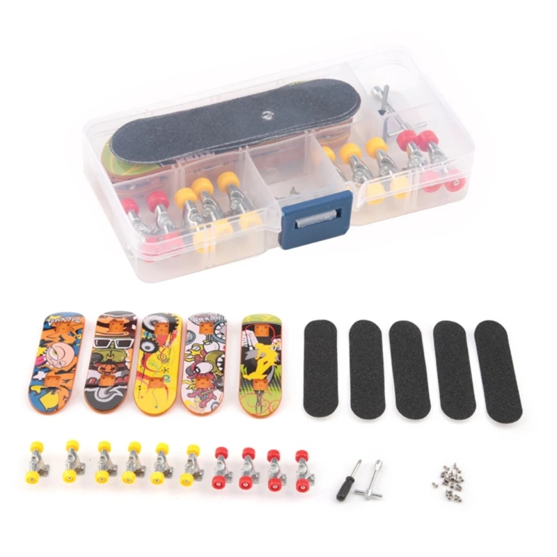

Novelty Finger Sport Finger Skateboard DIY Kits Flexible Finger Toy Boys Gift