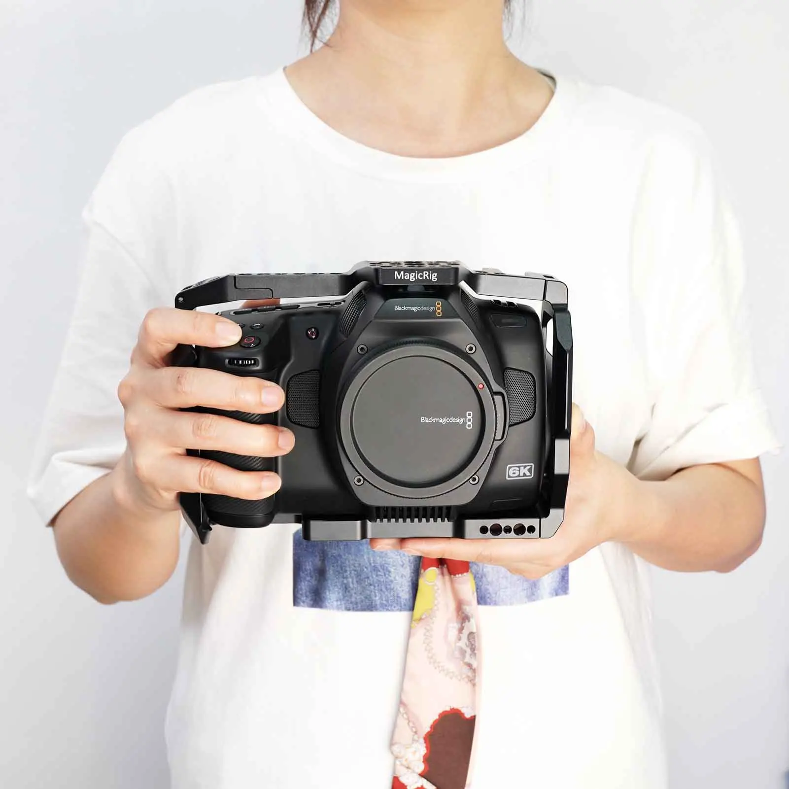 Magicrig Bmpcc 6k Pro 6k g2 Gaiola com Sapato Frio Trilho da Otan Furos de Arri para Blackmagic Design Bolso Cinema Câmera 6k Pro 6k g2 - Image 6