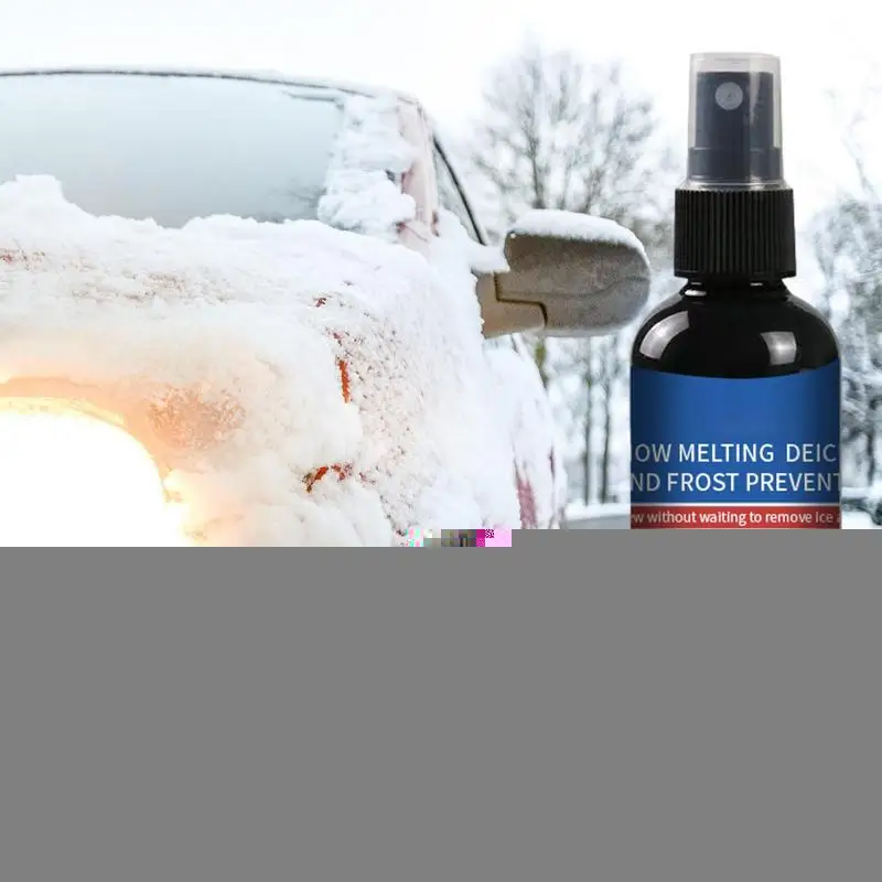 

De Icer Car Windshield Ice Melter for Car 100ml Car Deicer Fast Ice & Snow Melting Spray Deicing Agent for Auto Windshield