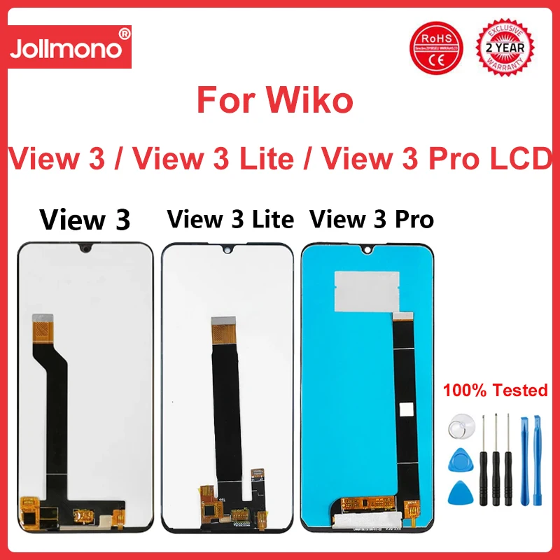 Per Wiko View 3 P311 Display Lcd Touch Screen Digitizer Cellulare Lcd Wiko View 3 Lite W-V800 Per Wiko View 3 Pro Display Lcd