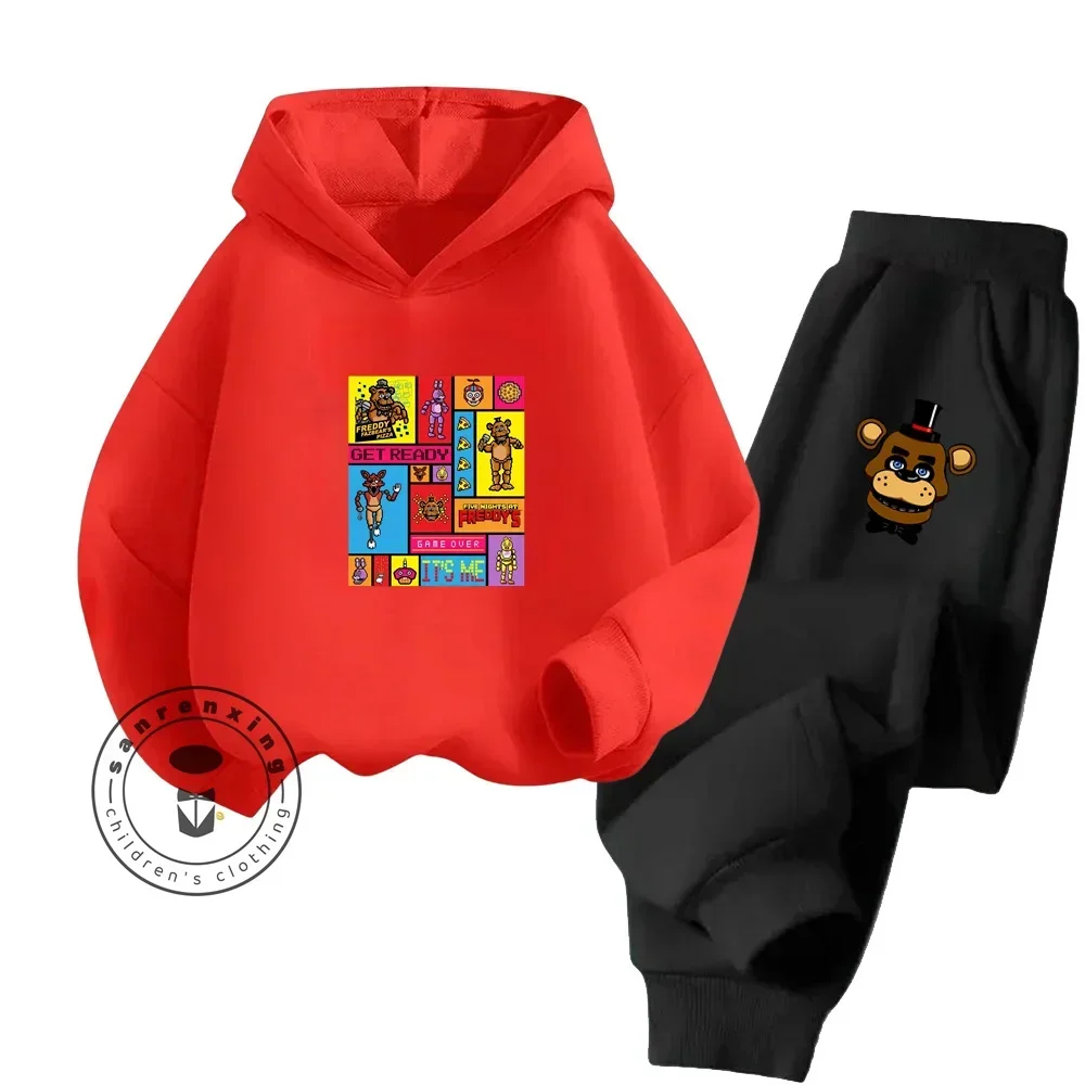 thumbnail image 1 of Conjuntos de manga larga cómodos y modernos de Five Nights at Freddy's con diseños adorables Ropa para niños sencilla pero elegante para otoño e invierno, 1 of 4