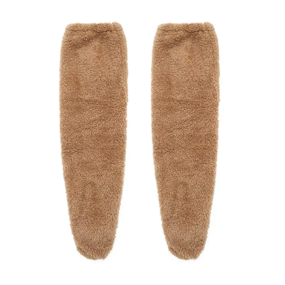 Thigh High Fuzzy Socks Ladies Over Knee Fluffy Fur Socks Bed Sleeping Warm Socks Legging Stocking Plush Leg Warmers For Wom J5a5