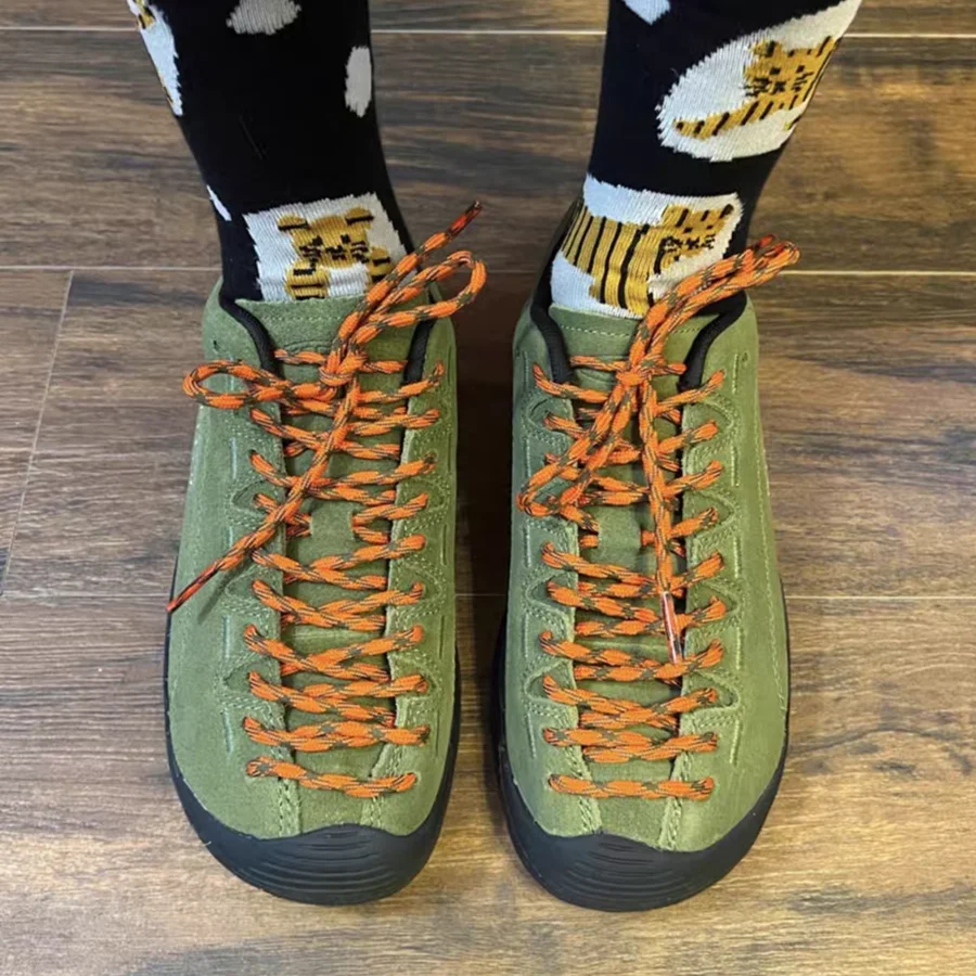 Runde gewellte Schnürsenkel, geeignet für Wasserverfolgungsschuhe, Wanderschuhe, Sportschuhe, rutschfeste, entspannte, verlängernde Schnürsenkel – Detail 7