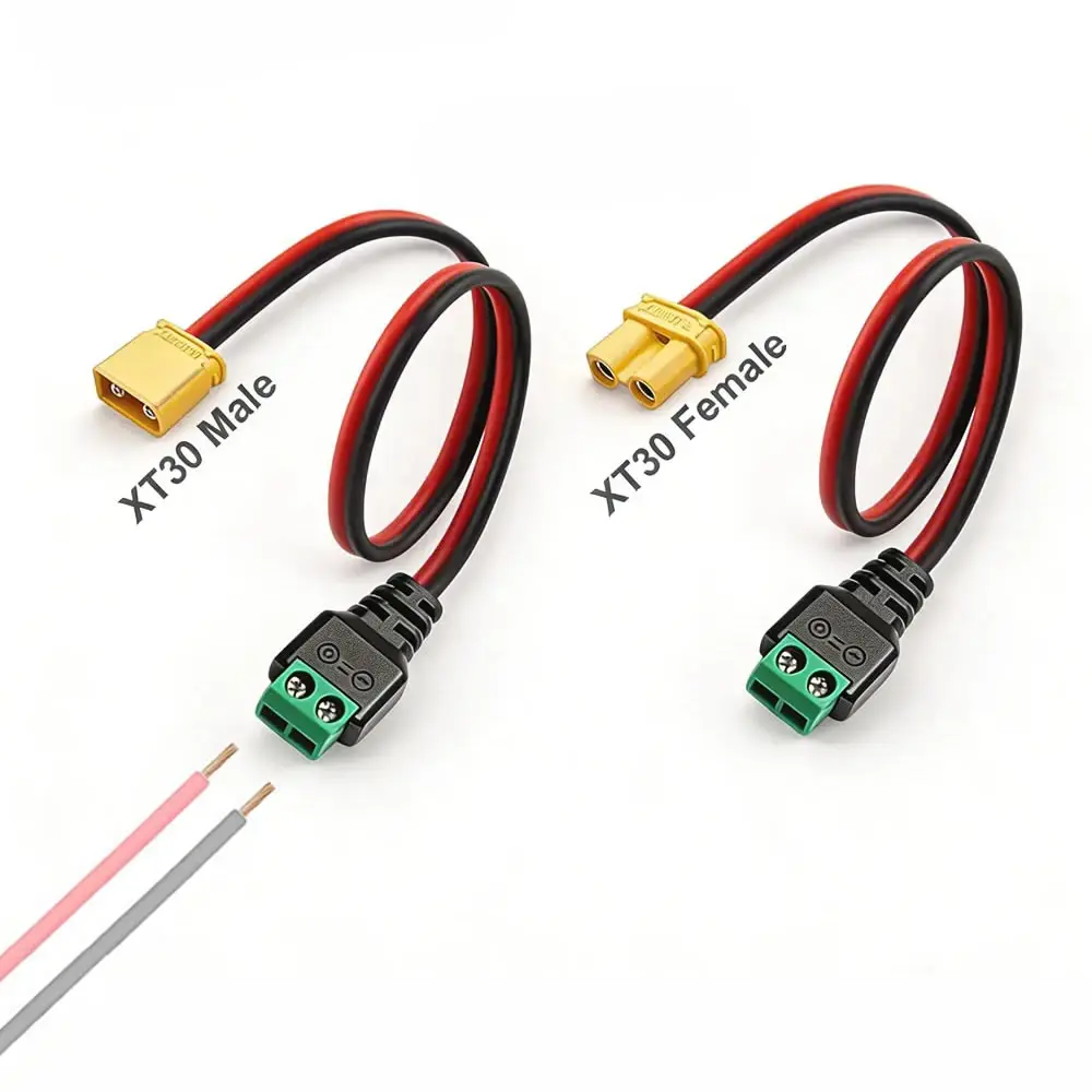 Câble XT30 Mâle/Femelle Sans Soudure 2.50€ - Connecteur Drone FPV