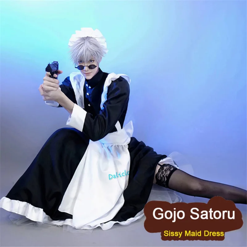 Crossdressing-Sissy-Maid-Dress-Gojo-Satoru-Anime-Cosplay-Lolita-Uniform