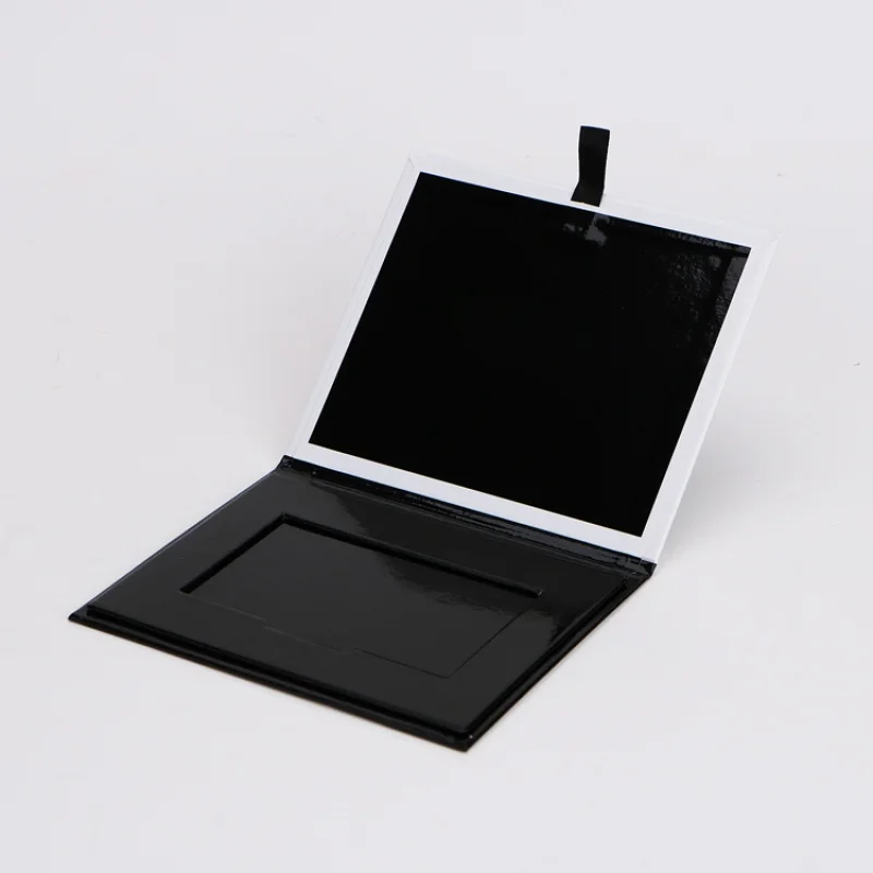 

Custom Black Packaging Box Magnetic Fold Cardboard Credit Card Packaging Box