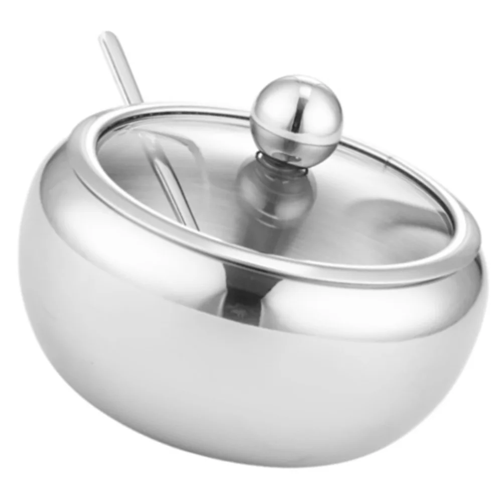 

Spice Jar Stainless Steel Condiment Storage Seasonings Holder Salt Shakers Spices Jars Container Kitchen Supplies Visible