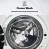 27in Front Load Washer 4.5 Cu. Ft. Capacity Steam Quiet Motor LED Control 12 Wash Cycles Tub Clean Energy Saving Closet Depth 5