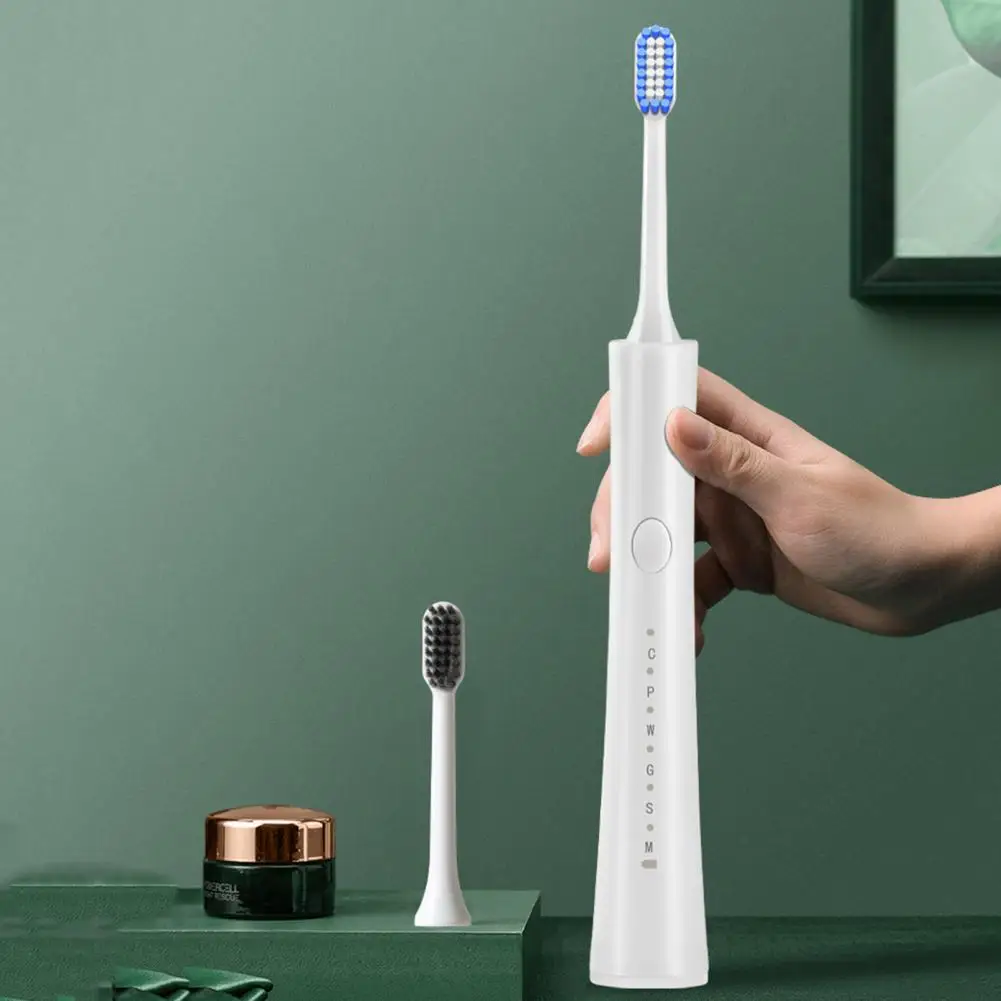 

Усовершенствованная электрическая зубная щетка с 5 насадками, 6 режимов, таймеры, водонепроницаемая перезаряжаемая дорожная зубная щетка Ipx7 для мужчин