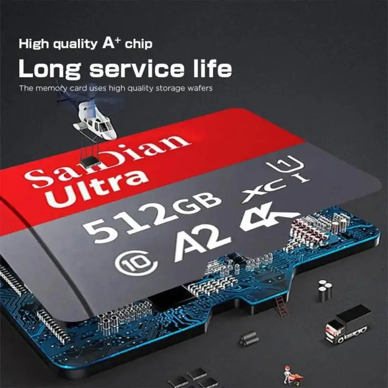 Memory Card 2TB Micro TF SD Card 512GB 256GB 1TB Class 10 Mini SD 128GB For Samrtphone/PC/Cam
