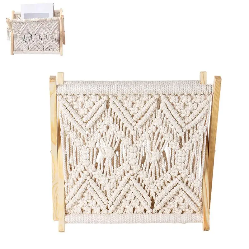 

Boho S Holder Boho Holder Storage Floor Standing Basket Standing Woven Storage Rack Country Cotton Rope Organizer Geometric Home